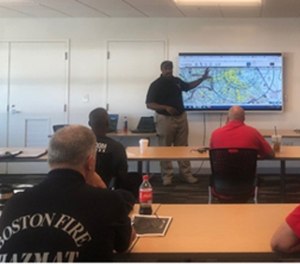 Students listen during a UAS for Public Safety training course.