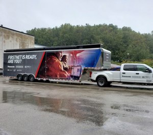 In addition to getting agencies up to speed on the public safety network, Panasonic representatives can also perform FirstNet service activations for agencies on site. (Photo/Panasonic)