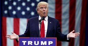 In this Aug. 1, 2016 file photo, Republican presidential candidate Donald Trump speaks in Columbus, Ohio. (AP Photo/Evan Vucci)