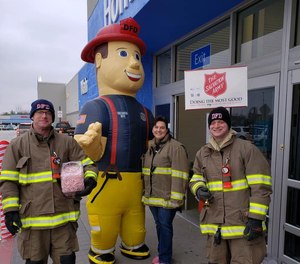 Five groups of first responders are competing in the Salvation Army's 