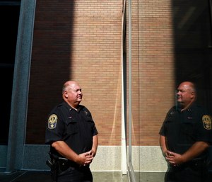 Lt. Robin Archer is photographed outside of the Portsmouth City Jail. (Photo/Kaitlin McKeown of Virginia Media via TNS)