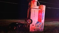 N.C. firefighters rescue trapped driver of U-Haul that crash-landed vertically