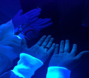An Florida Atlantic University emergency medicine physician and collaborators discovered the presence of fluorescent solution on health care workers’ skin after a simulation training exercise, which represented exposure to a contagion and indicated they made an error while putting on or taking off their PPE.