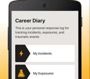 The NFORS Exposure Tracker app is available on the App Store and the Google Play store, and encrypts all data provided.