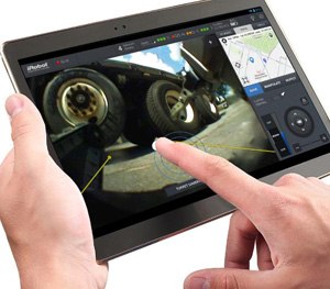 The uPoint MRC system simplifies robot operations such as driving, manipulation and inspection using intuitive touchscreen technology.
