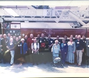 Cardiac arrest survivors and the first responders who saved them gather together during the Sunnyvale Sudden Cardiac Arrest Survivor Reunion in 2003.