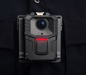 The new WatchGuard V300 body-worn camera from Motorola Solutions features a detachable 12-hour swappable battery pack to enable continuous operation, as well as secure wireless uploading and the ability to capture video after the fact.