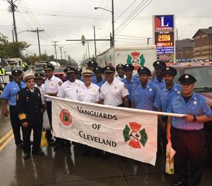 The president of the Vanguards of Cleveland, a group representing black, Hispanic and female Cleveland firefighters, said a discrimination lawsuit by white city firefighters has