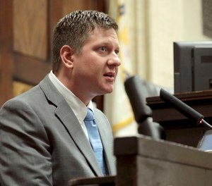 Chicago police Officer Jason Van Dyke takes the stand in his murder trial Tuesday Oct. 2, 2018 for the shooting death of Laquan McDonald, in Chicago.