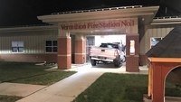 Ohio fire marshal suffers medical emergency, crashes pickup into station