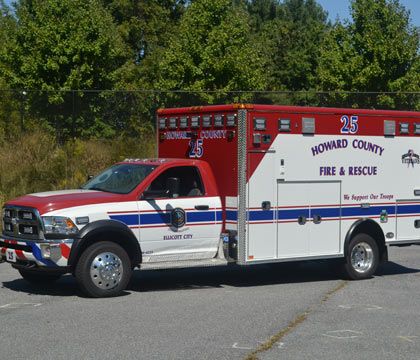 Md. ambulance, aerial dedicated to honor veterans