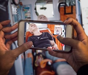 Telemedicine can help bring the receiving physician to the patient’s bedside for stroke consults, injury evaluations and more – whether at home, in the ambulance or even at the site of a car crash.