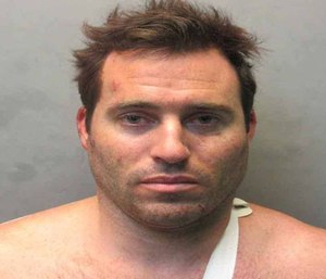 Parks Terry was arrested after fleeing from police on a golf cart, attacking a paramedic and fighting with deputies.