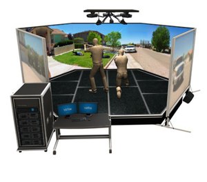 The VirTra V-300 simulator