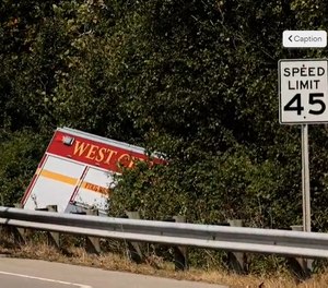 Video from Journal-News shows the apparatus off the road.