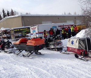 Winter rescue requires specialized equipment and training. (Photo/Chena Goldstream Fire and Rescue)