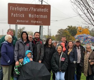 Patrick Wolterman should be remembered as a superhero, said the Ohio state lawmaker who helped get a portion of Ohio 4 named for him.