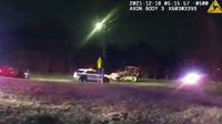 Bodycam video shows backhoe smashing cop cars in deadly rampage