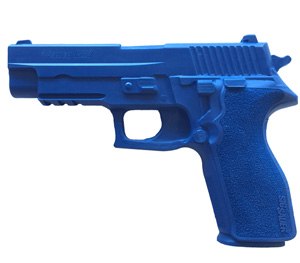 It's molded from solid blue polyurethane to differentiate it from a live weapon
