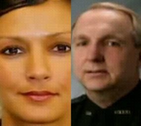Janine England, 30, was fired. Chief Timothy Escola, 57, retired and has since been allowed to collect a pension.