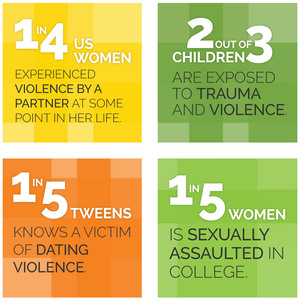 One in four women will experience domestic violence in their lifetime.
