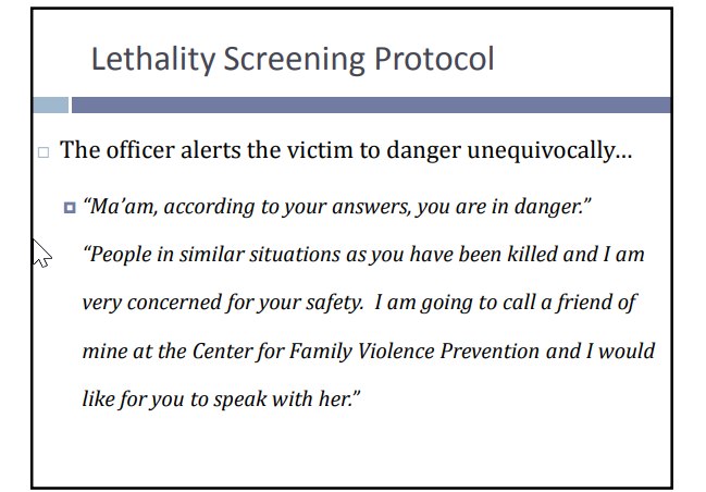 Communicating with domestic violence survivors