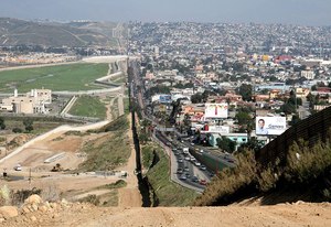 The car’s smuggled occupants fled the scene and Border Patrol agents searched for them.