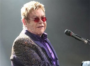 Singer-songwriter Elton John performs during his 