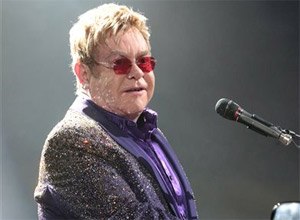 Singer-songwriter Elton John performs during his