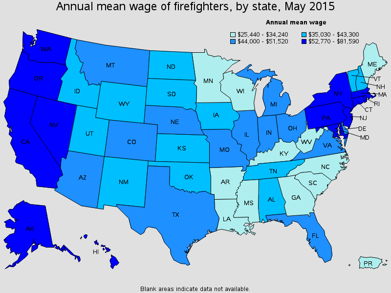 what city do firefighters make the most money