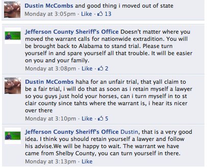 dumb criminals on facebook. creep of the week