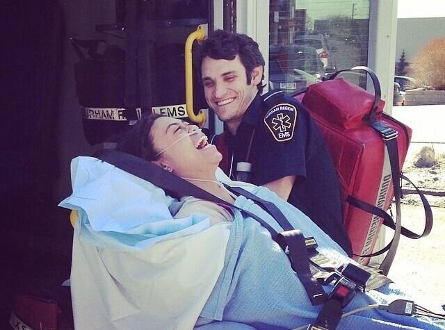 what it takes to be an emt, ambulance taking patient to emergency room