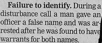 false identity