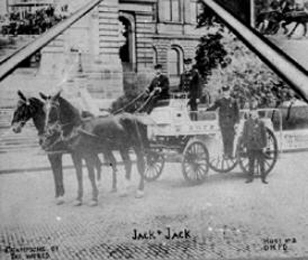 Jack and Jack answered the call of duty on a daily basis by racing Des Moines firefighters to battle blazes.