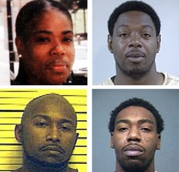 Clockwise from top-left: Kendra DeGrasse, Henry Kidd, Darrell Scott and Anthony Kidd