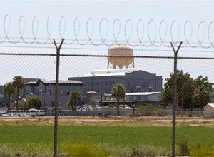 A fence surrounds the state prison in Florence, Ariz., where the execution of Joseph Rudolph Wood took place. (AP Photo/File)