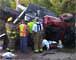 Maine rollover injures firefighter