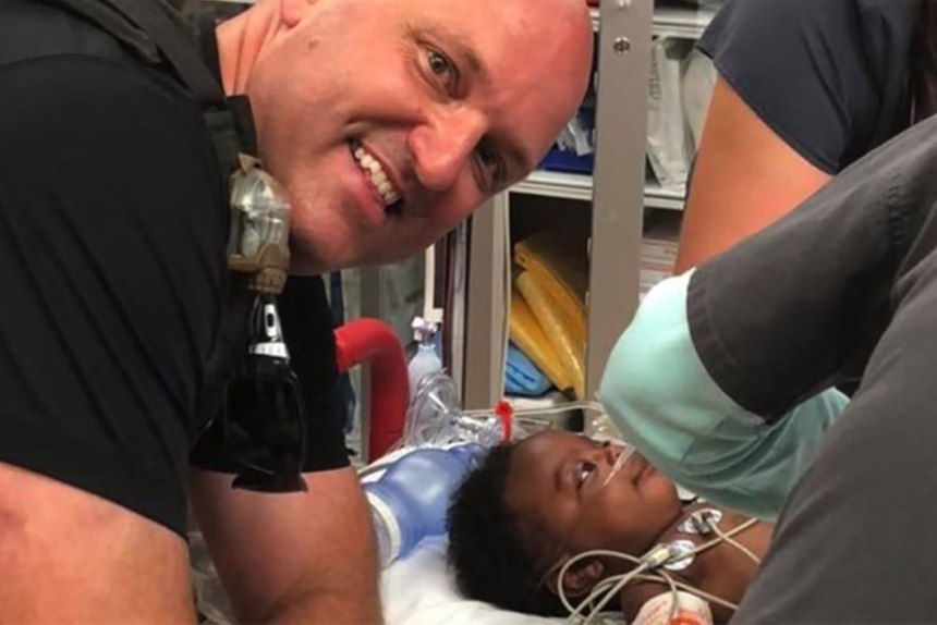 Deputy Jeremie Nix rushed baby Kingston to the hospital after trying to revive him. Doctors say the baby would not have survived without Nix's quick action.
