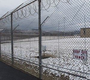 Snow blankets the grounds of the Southern Ohio Correctional Facility on Wednesday, March 6, 2013 in Lucasville, Ohio.