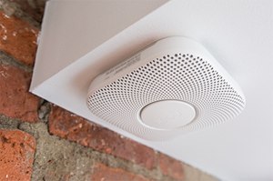 Nest Protect smoke and carbon monoxide alarm.