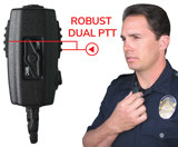 DUAL PTT Body Microphone for Mission Critical Communications