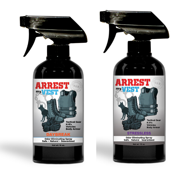 Twin Pack of Odor Eliminating Spray, Include 1 - 16 oz Stressless Spray and 1- 16 oz Daybreak Spray