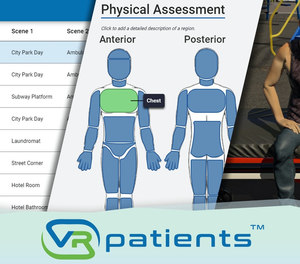 With VRpatients, instructors can create realistic clinical scenarios from scratch, and they can teach their agency’s policies and procedures. (image/VRpatients)