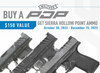 Purchase a NEW Walther PDP model and receive 100 rounds of Sierra Hollow Point Ammo!