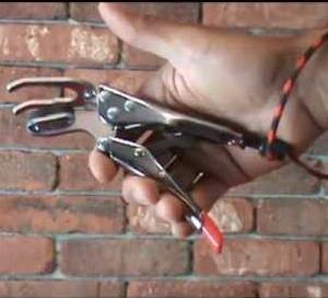 San Diego firefighter Matt Scarpuzzi’s created a new tool, the Quickstop Talon, designed to stop sprinkler links.