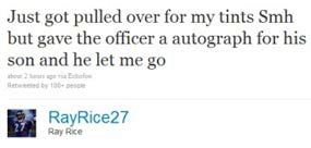 Rice deleted the tweet from his Twitter account shortly after