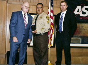 Ariz. DOC Director Charles Ryan, Sgt. Joel Reza, and retired MAricopa County Sheriff's Office Cmdr. Robert Parrish. (Photo Ariz. DOC)