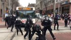 Police move in on protestors in downtown Portland
