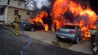 Helmet cam: Garage fire in Pa.