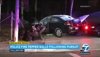 OC police chase ends in volley of pepper balls
